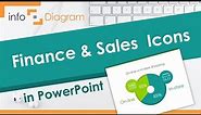 PowerPoint Template - Finance and Sales Outline Icons