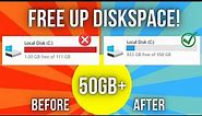How to FREE Up More than 50GB+ Disk Space in Windows 11 & 10 (Easy!)