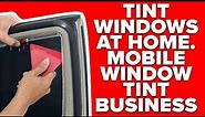How To Tint Car Windows at Home | Mobile Window Tint Business Chevrolet Tahoe Limo Tint