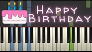 Happy Birthday to You piano tutorial with Chords, free sheet music