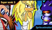 [Sprite animation] Sonic transforms into Super Sonic 3!