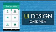 CardView UI Design Android Studio | Using Grid Layout