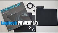 LOGITECH POWERPLAY NEVER CHARGE YOUR WIRELESS MOUSE!! Unboxing and Setup