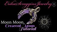 wire wrapping tutorial, moon moon, crescent moon necklace