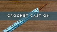 How to Knit the Crochet Cast On | Knitting Stitch Pattern | English Style