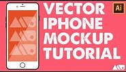 How to Draw a Vector iPhone Mockup in Adobe Illustrator Tutorial
