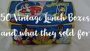 50 Vintage Lunch Boxes from the 1950s 1960s and 1970s and How Much They Sold For - Episode 1