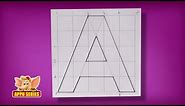 Write Block Style Alphabet 'A' - Arts & Crafts