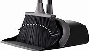 Broom and Dustpan Set for Home with 52" Long Handle, Standing Set for Home Kitchen Room Office Lobby Floor Cleaning