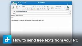 How to send free text messages from your PC