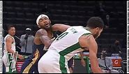 Jayson Tatum ELBOWS Brandon Ingram in the Face - Pelicans vs Celtics | March 29, 2021