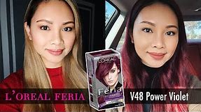 LOREAL FERIA V48 Power Violet Hair Color Tutorial | FULL DEMO