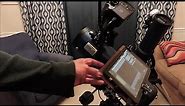 How to connect tablet to telescope, holds 10.1" tablet