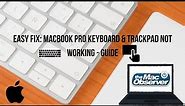 Easy Fix: MacBook Pro Keyboard & Trackpad Not Working - Guide