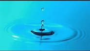 Slow Motion Water Droplet Falling Breaks Surface Tension and Makes Ripples in HD YouTube Video View