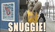 Cavaliers Mascot Moondog Gives a Snuggie to Unsuspecting People
