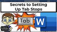 How to Set Tab Stops in Microsoft Word