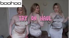 BOOHOO PLUS SIZE TRY ON HAUL | WEDDING GUEST ~ SPECIAL OCCASION DRESSES