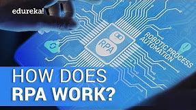 How Does RPA Work? | What Is Robotic Process Automation (RPA)? | RPA In 10 Minutes | Edureka
