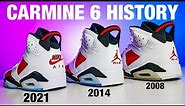 Air Jordan 6 Carmine History Review / History
