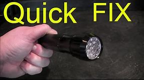 how to change flashlight battery