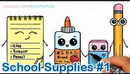 How to Draw School Supplies Cute and Easy #1