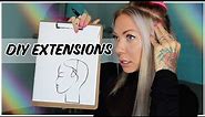 extensions on fine thin hair DIY: placement + diagram | beginner friendly tape ins