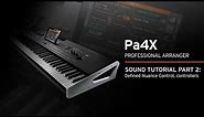Korg PA4X Sound Tutorial Part 2: DNC – Defined Nuance Control, Controllers