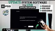 How to Update System Software on PS5 With USB Flash Drive!