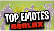 The 10 *BEST* Ranked Emotes in Roblox!
