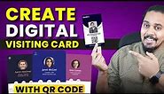 How to Create Digital Visiting Card with QR | Digital Business Card Tutorial