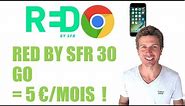 RED BY SFR forfait mobile internet 30 GO pour 5 € à vie