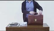 HOW TO PACK | The Paolo3 Leather Lockable Briefcase
