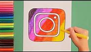 How to draw Instagram Logo