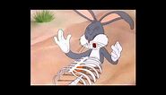 Bugs Bunny crying and laughing for a few seconds