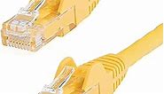 StarTech.com 8ft CAT6 Ethernet Cable - Yellow CAT 6 Gigabit Ethernet Wire -650MHz 100W PoE RJ45 UTP Network/Patch Cord Snagless w/Strain Relief Fluke Tested/Wiring is UL Certified/TIA (N6PATCH8YL)