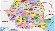 Romania Map | HD Map of the Romania to Free Download
