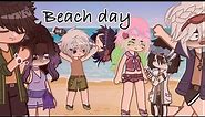 A day in the beach with the Hashiras || Demon Slayer Gacha Skit