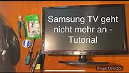 Samsung TV geht nicht mehr an - TV Reparatur - Fernseher reparieren - Tutorial