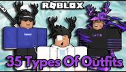 Types of Roblox Players Outfits