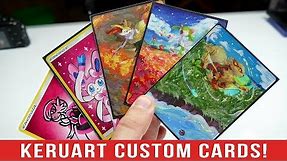 Opening Hand-Painted CUSTOM FULL ART Pokemon Cards by Keruart!