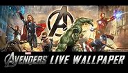 The Avengers Live Wallpaper w/Clocks