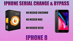 iPhone 8 serial change and bypass by unlock tool #iphone