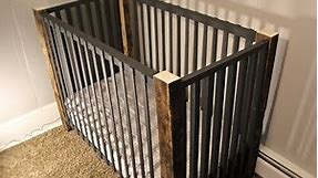 Making a Modern Rustic Baby Crib