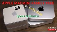 APPLE MACMINI FAMILY TREE FROM G5 TO LATE 2014 SPECS & REVIEW.