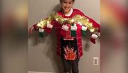 Ugly Christmas sweater contest winner