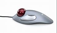 Logitech Trackman Marble Trackball – Wired USB Ergonomic Mouse for Computers, with 4 Programmable Buttons, Dark Gray