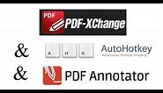 How to use PDF Xchange and PDF Annotator for editing documents.