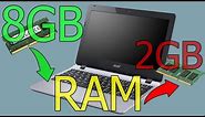 Acer Aspire E11 E3 112 - RAM upgrade (Replace 2GB with 8GB)