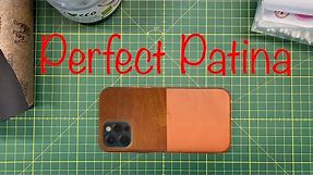 How to get AMAZING patina on the iPhone 12 Saddle Brown Leather Case